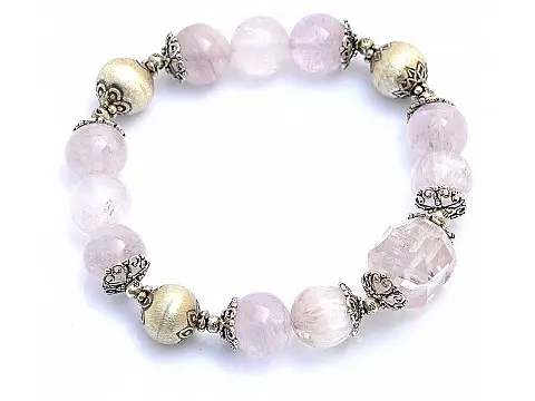 Kunzite Silver Bracelet