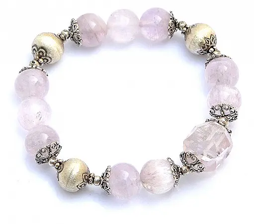 Kunzite Silver Bracelet