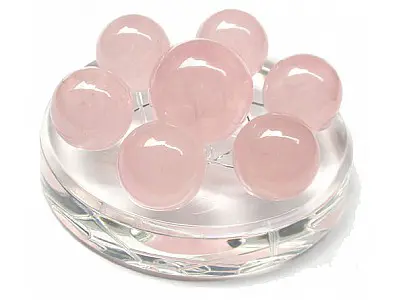 Rose Quartz Spheres Star of David