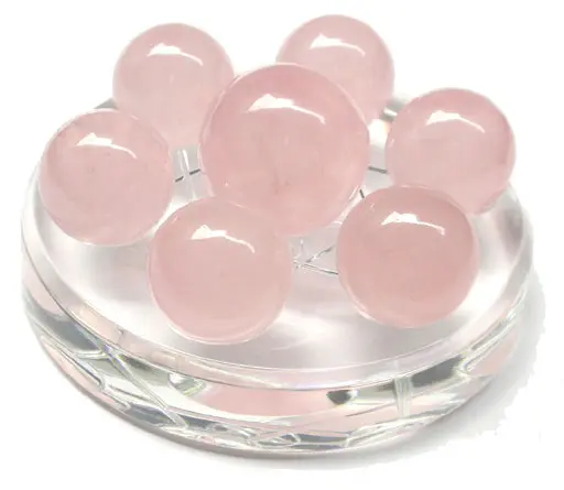 Rose Quartz Spheres Star of David