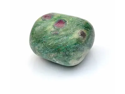 Ruby Fuchsite, Ruby Zoisite Tumbled stone