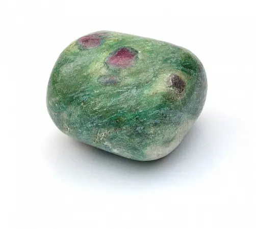 Ruby Fuchsite, Ruby Zoisite Tumbled stone