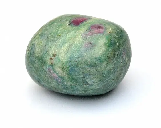 Ruby Fuchsite, Ruby Zoisite Tumbled stone