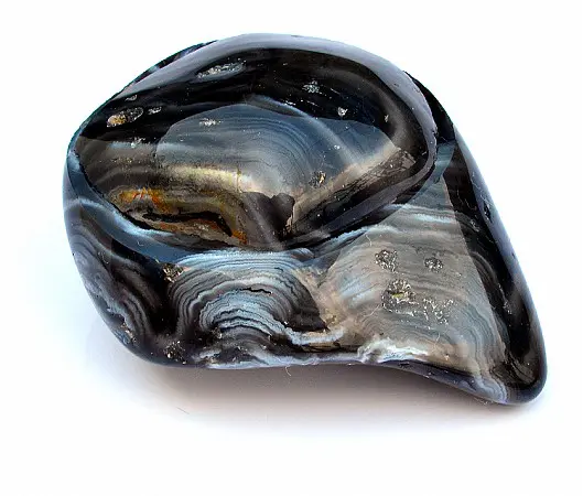 Black lace Agate Geode