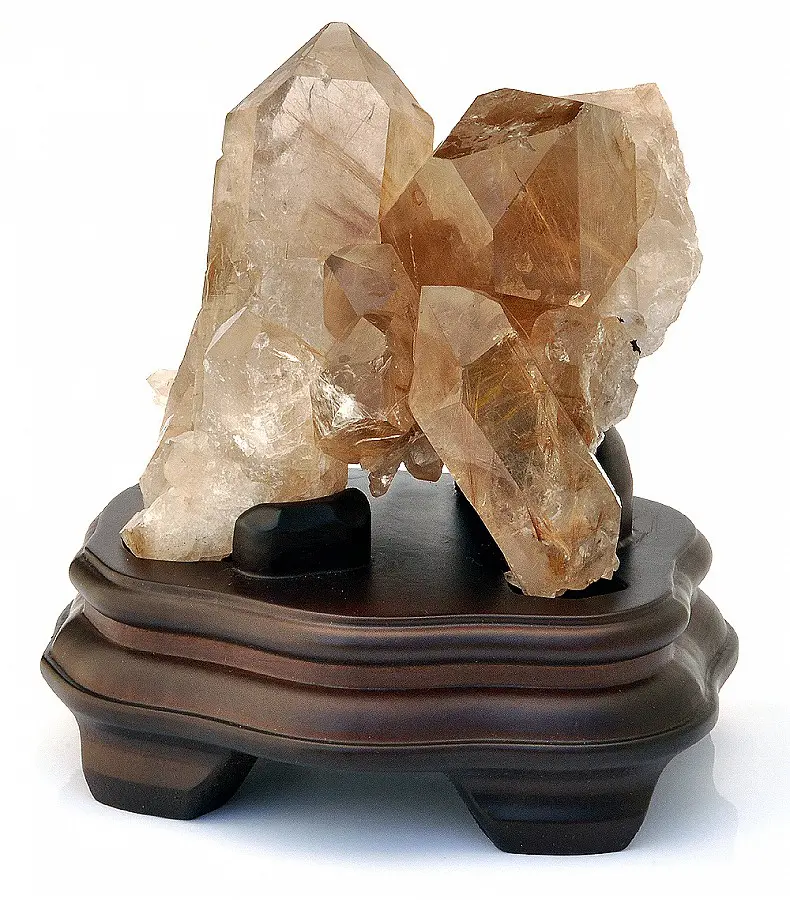 Rutilated Quartz Cluster