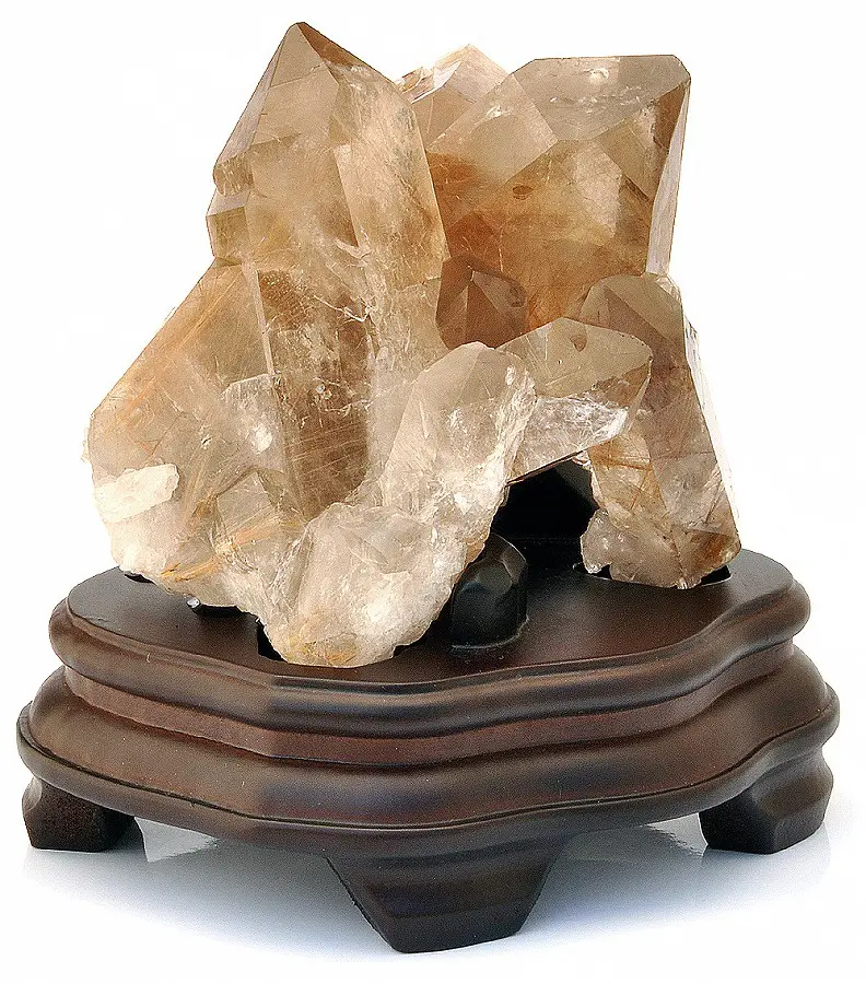 Rutilated Quartz Cluster