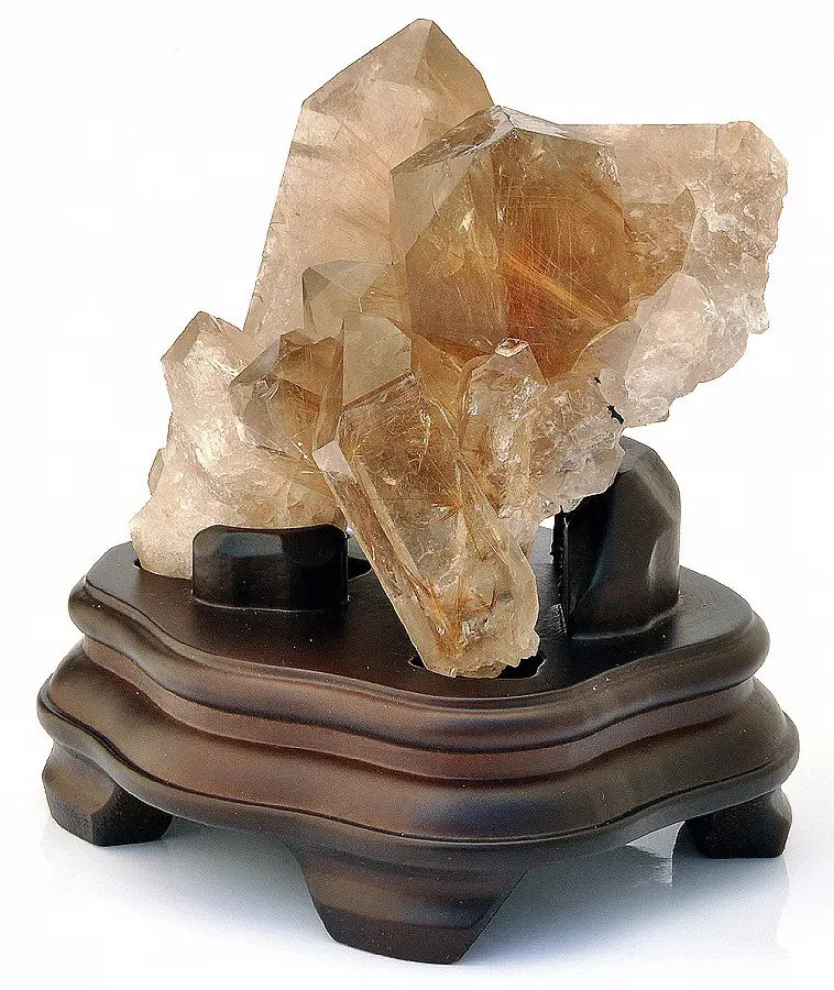 Rutilated Quartz Cluster