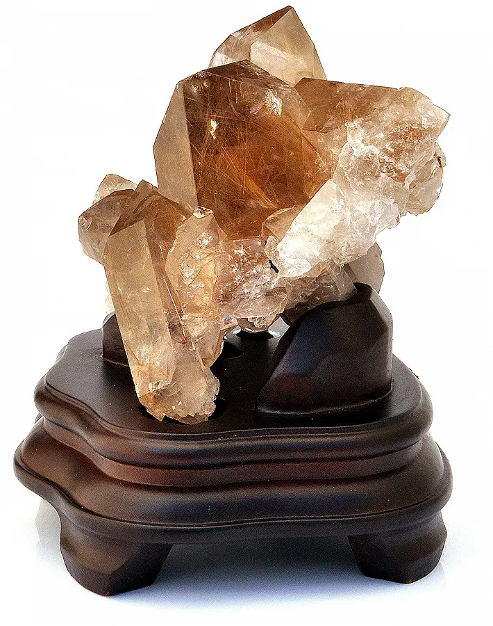 Rutilated Quartz Cluster