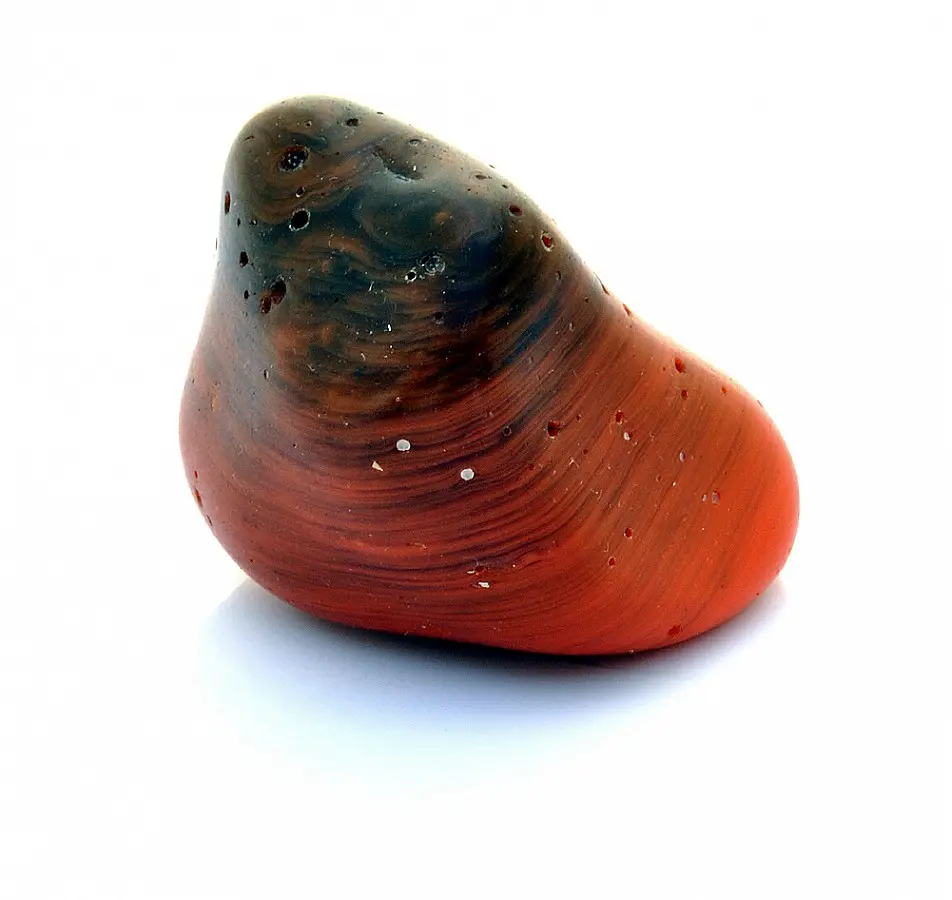 Orange Obsidian Rock