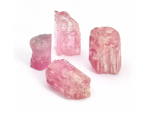 Pink Tourmaline raw and rough stone