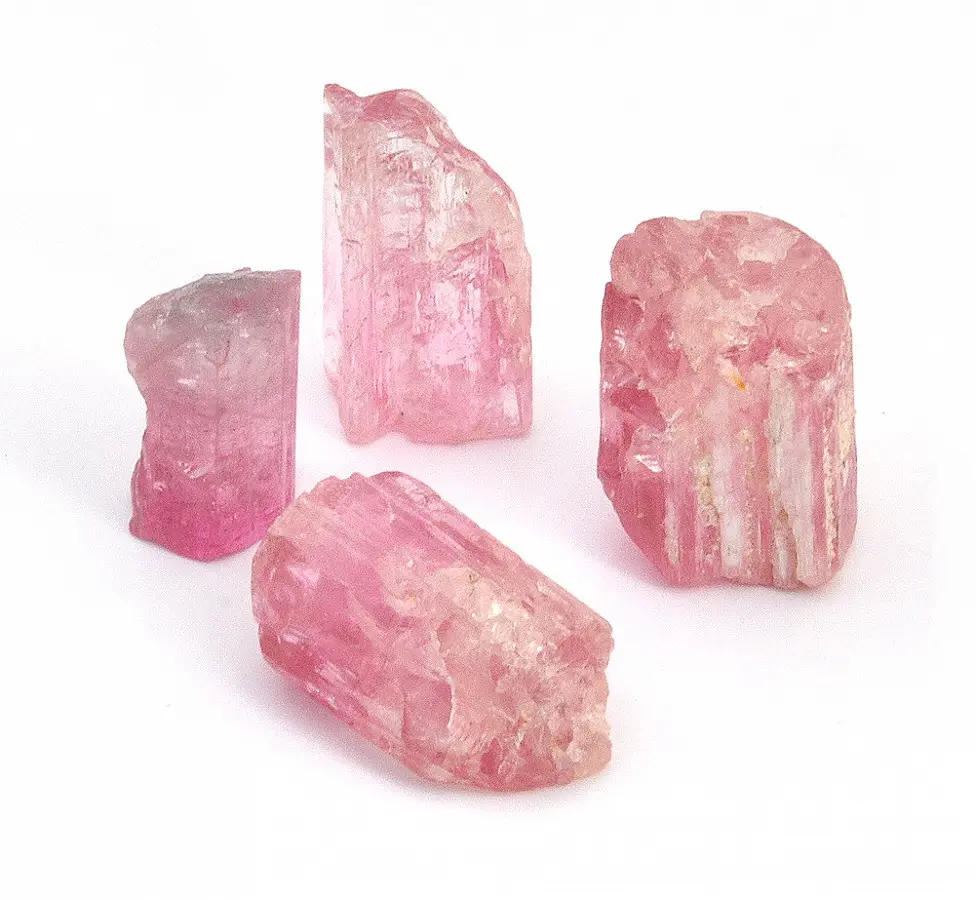 Pink Tourmaline raw and rough stone