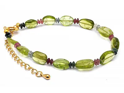 Peridot and Tourmaline Bracelet