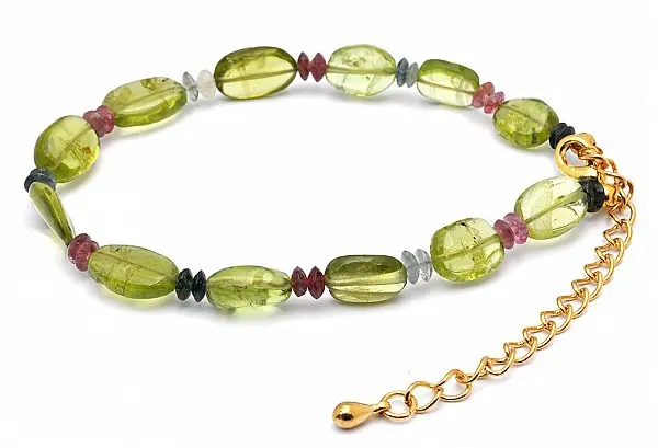 Peridot and Tourmaline Bracelet