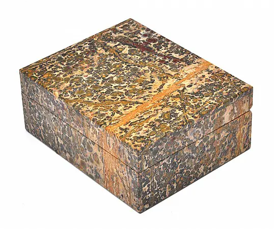 Leopardskin Jasper Jewelry Box