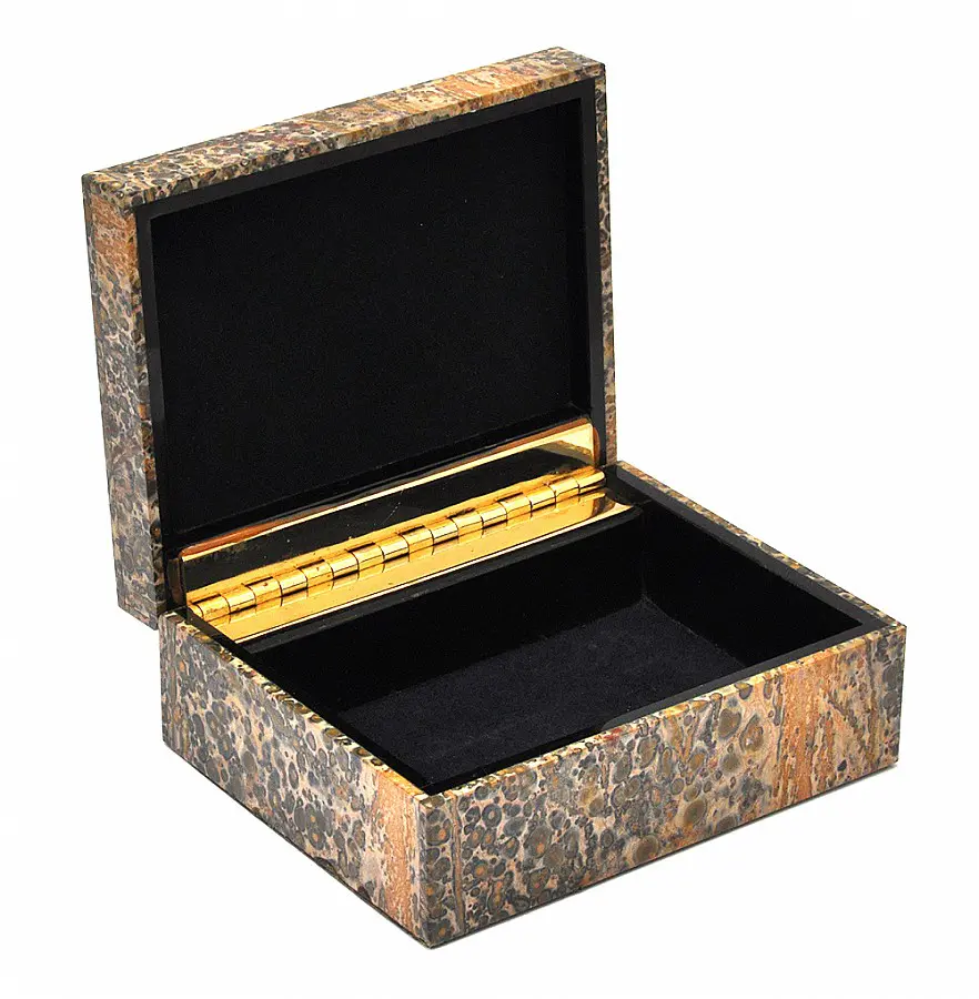 豹紋石珠寶盒