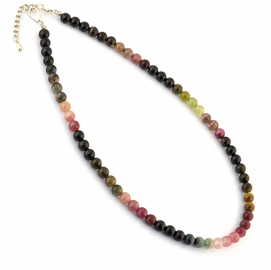 Tourmaline Multi-Color Beads Necklace