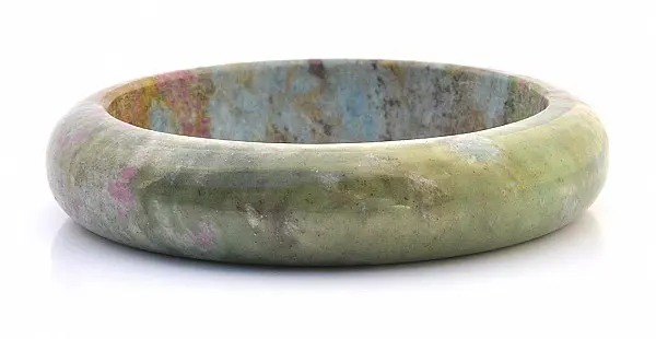 Ruby Kyanite Bangle Bracelet