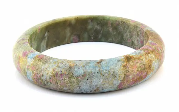 Ruby Kyanite Bangle Bracelet