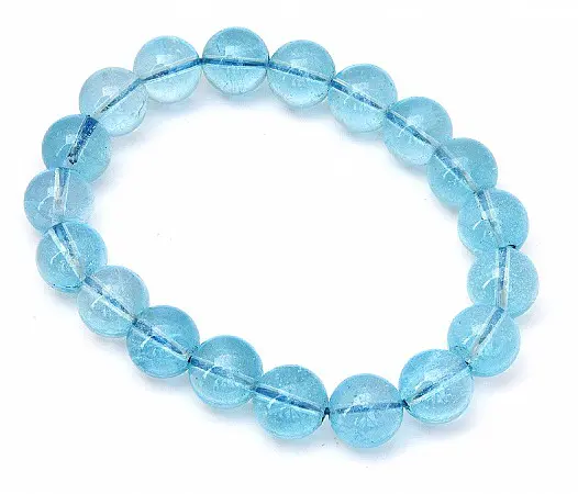 Blue Topaz Beads Bracelet