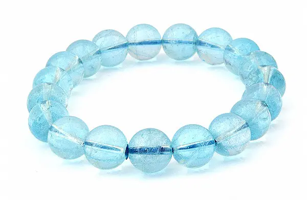 Blue Topaz Beads Bracelet