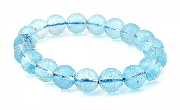 Blue Topaz Beads Bracelet