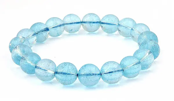 Blue Topaz Beads Bracelet