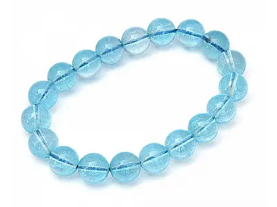 Blue Topaz Beads Bracelet