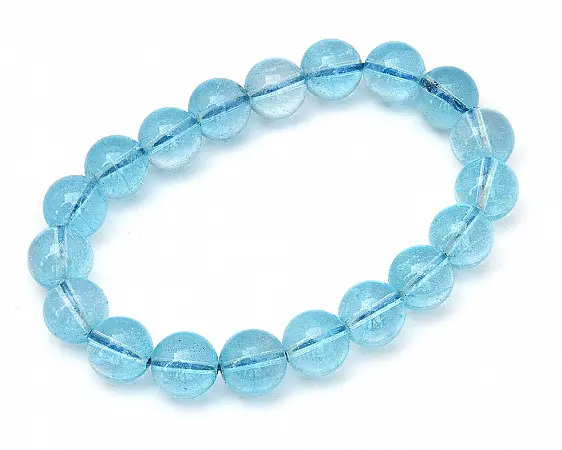 Blue Topaz Beads Bracelet