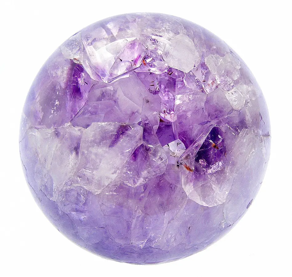 Open Smile Amethyst Geode Sphere