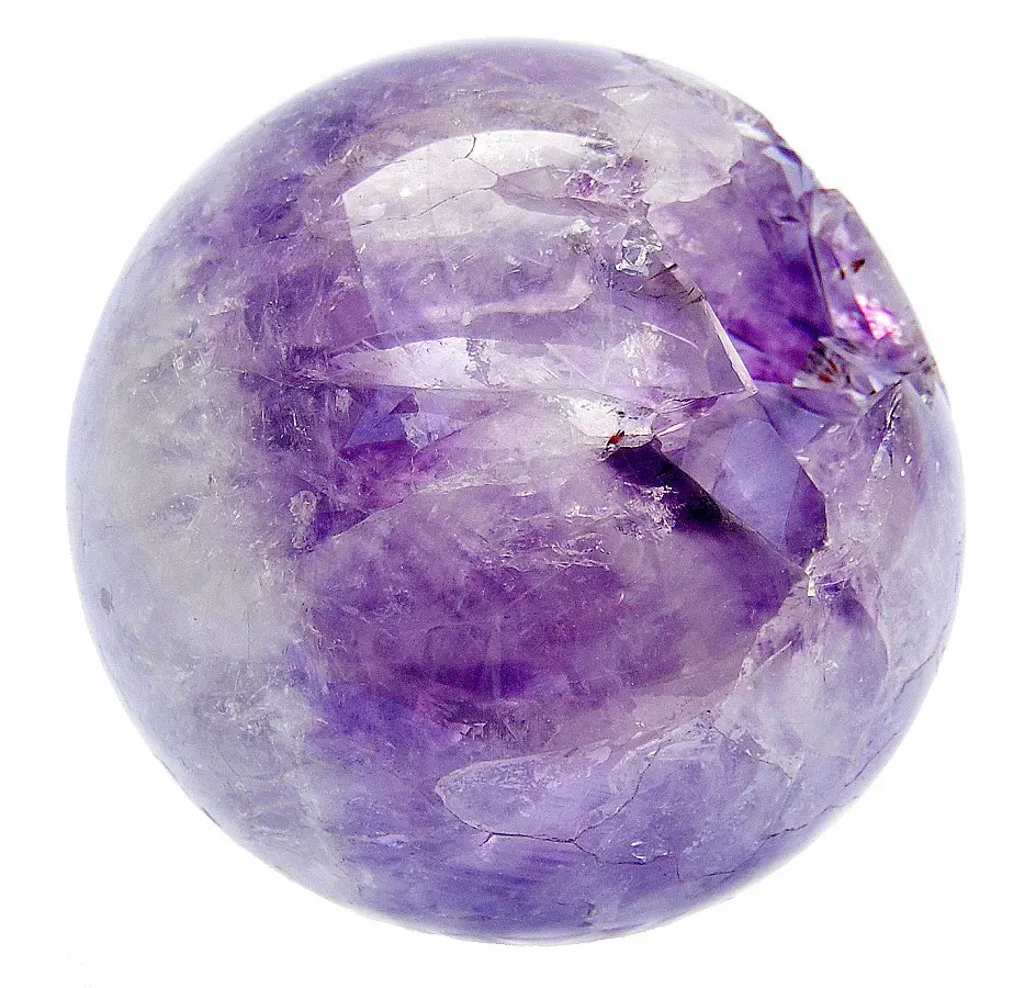 Open Smile Amethyst Geode Sphere