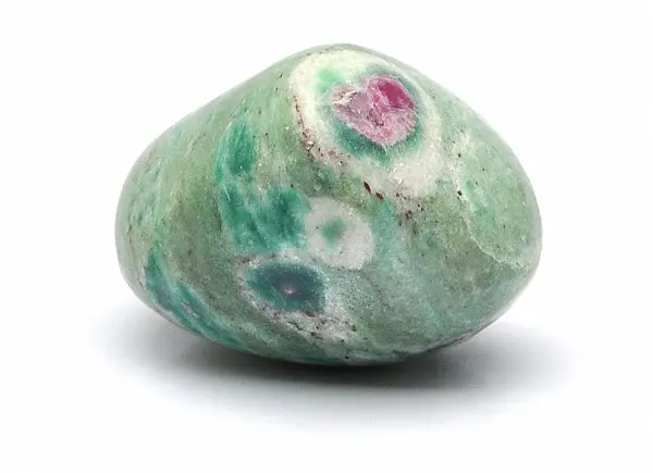 Ruby Fuchsite, Ruby Zoisite Pebble