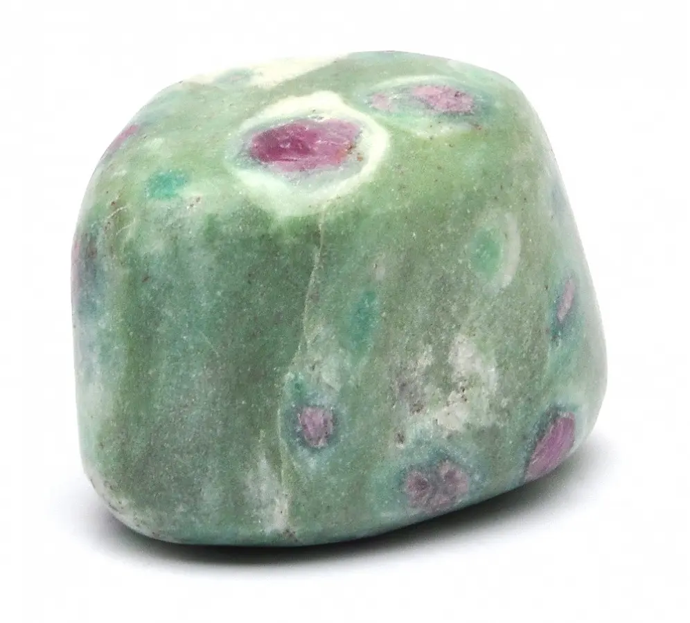 Ruby Fuchsite, Ruby Zoisite Pebble