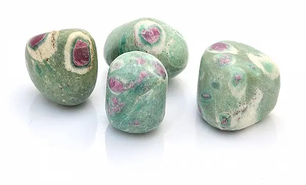 Ruby Fuchsite, Ruby Zoisite Pebbles