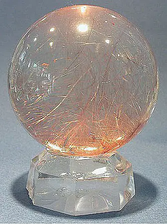 Rutilated Quartz Sphere