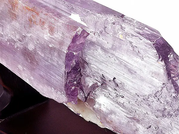 Beautiful Lilac kunzite Rock on Wooden Stand