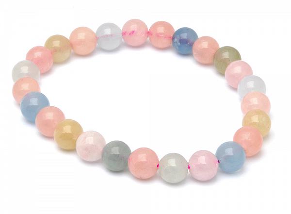 Morganite Beads Bracelet