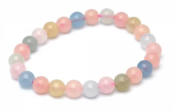 Morganite Beads Bracelet