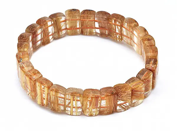 Rutilated Quartz Lamel Bracelet
