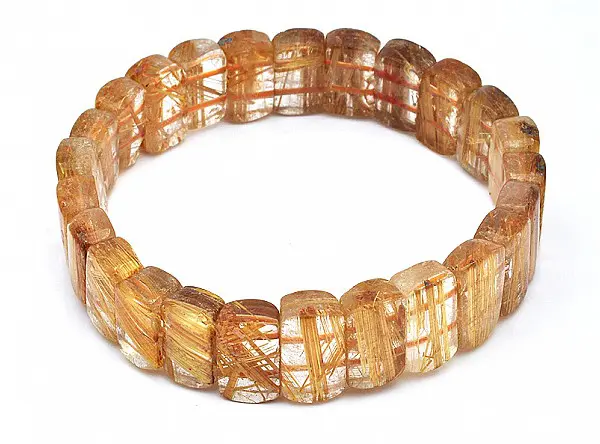 Rutilated Quartz Lamel Bracelet