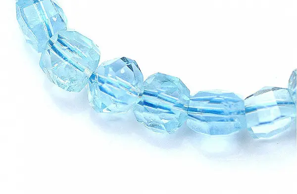 Aquamarine Faceted Bracelet