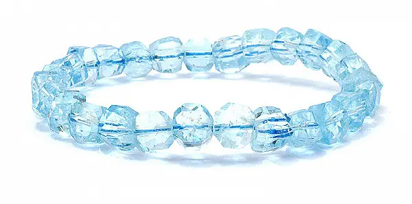 Aquamarine Faceted Bracelet