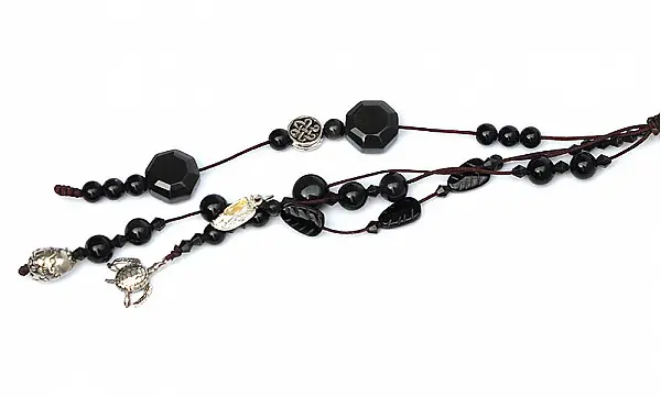 Obsidian Pebble Necklace