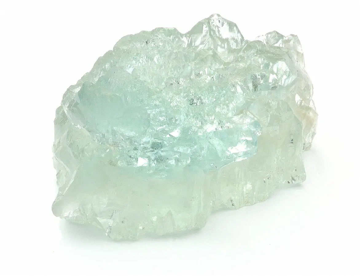 Etched Aquamarine Rough Specimen