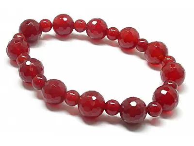 Agate Faceted Beads Bracelet