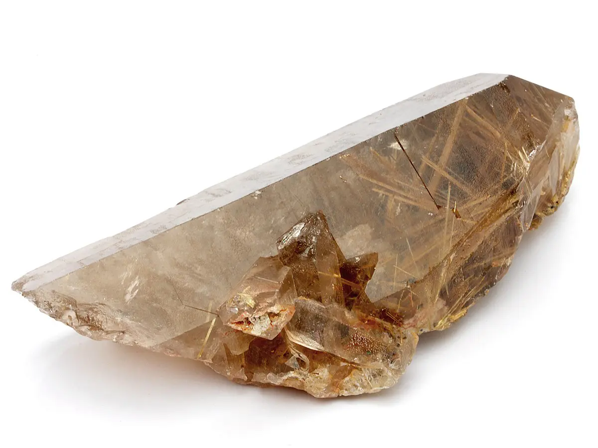 Beautiful Natural Golden Rutilated Quartz Crystal Wand