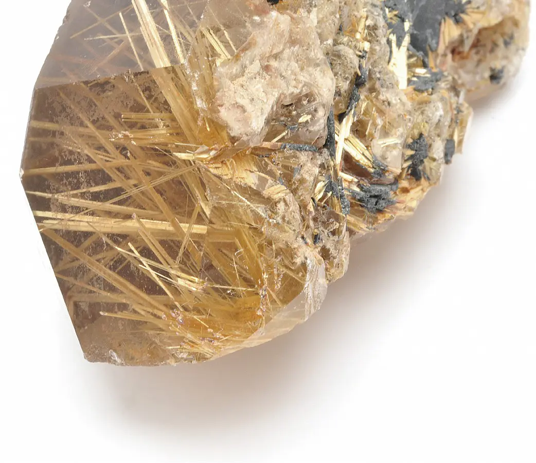 Beautiful Natural Golden Rutilated Quartz Crystal Wand