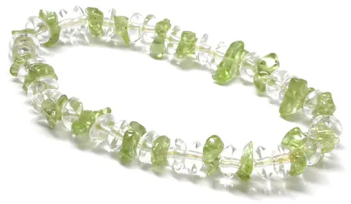 Clear Quartz and Peridot Bracelet