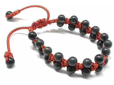 Obsidian Bead Bracelet