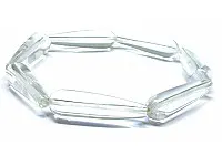 Clear Quartz Long Drop Shape Bracelet