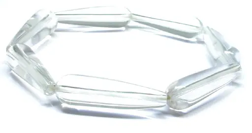 Clear Quartz Long Drop Shape Bracelet